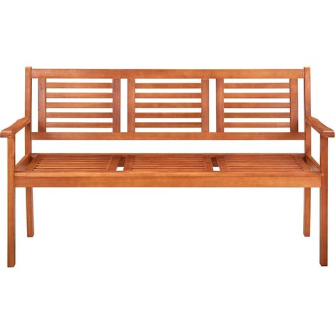 Maison Exclusive - Panchina da Giardino 3 Posti e Cuscino 150cm Massello Eucalipto