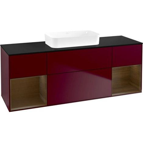 V&B Waschtischunterschrank Finion 160x60,3x50,1cm, Reg wal ven, Peony Matt (1/2)