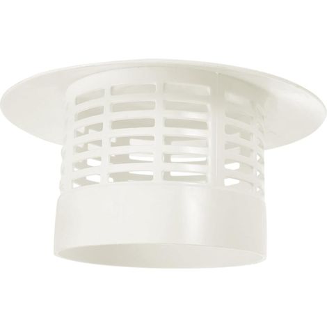 Chapeau de Cheminée Blanc 110 en Plastique, Protecteur Anti-pluie Conduits de Cheminée, Usage Maison et Extérieur, Résistance à Pression, Pièce de Couvercle (1/5)