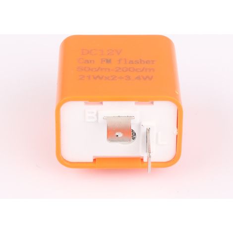 Einstellbarer bipolarer 12V-Blinker, einstellbare Blinkfrequenz, universeller 12V-LED-Blinker für Motorräder, 12V 1A.