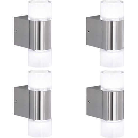 Set 4 applique led trio rl181 con lampadine 040007508