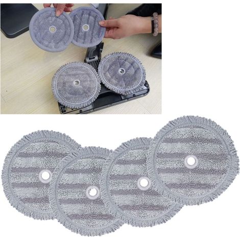 4er-Pack hochfeste Faserpads für LG – Kompatibel mit LG-Robotern und -Reinigungsgeräten – Einfacher Austausch und effektive Reinigung aller Oberflächen (1/5)