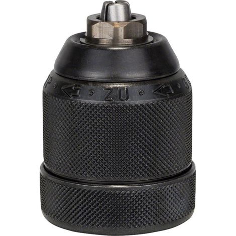 Mandrin automatique BOSCH 1–10 mm 1/2" auto-serrant, corps métal noir (1/2)