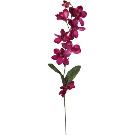 Ramo di orchidea, colore bordeaux, 66 cm