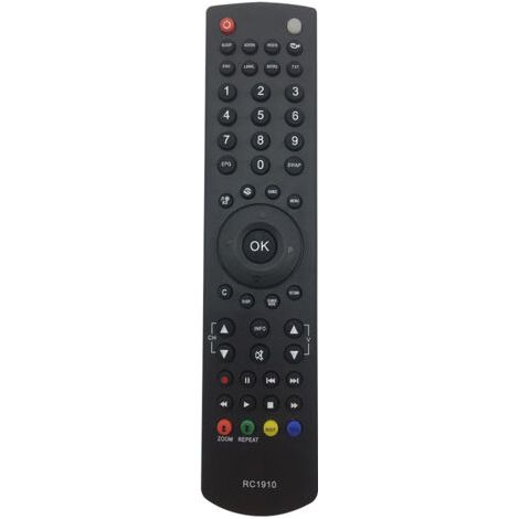Reemplaza el control remoto Techwood Grandin RC1910 para televisores LED Techwood Grandin, Thomson y Toshiba. (1/4)