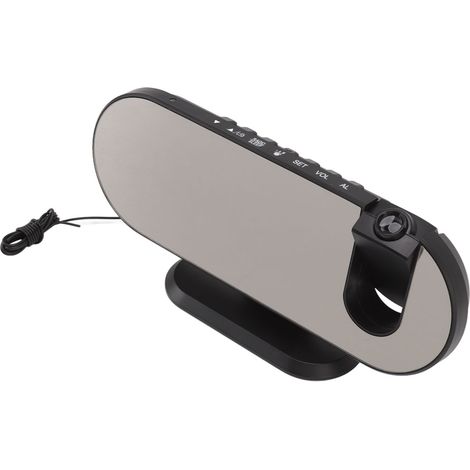 Réveil à projection avec affichage miroir, alimentation USB et source lumineuse LED haute luminosité, réveil numérique de plafond (1/5)