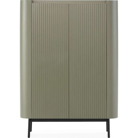 Mueble auxiliar 2 puertas md-Maya acabado verde. 140cm(alto) 100cm(ancho) 40cm(prof). (1/4)