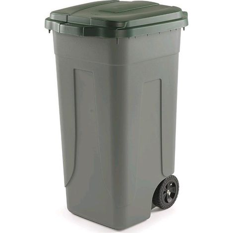 Pattumiera Bidone Portarifiuti per Raccolta Differenziata 100 Litri Colore VERDE Colore Verde (1/5)