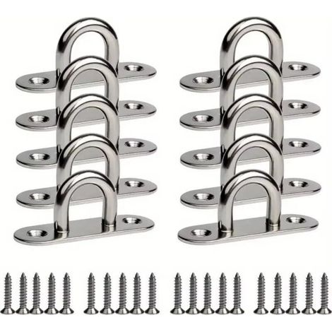 Panneau à anneaux de suspension – 5 mm – Crochet fixe – Convient pour suspendre des chaises suspendues, des parasols, etc.