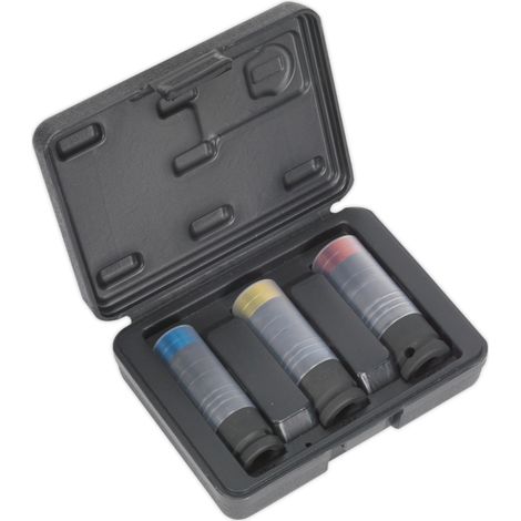 Sealey Premier Alloy Wheel Ultra-Power Impact Socket Set 1/2""Sq Drive 3pc SX039