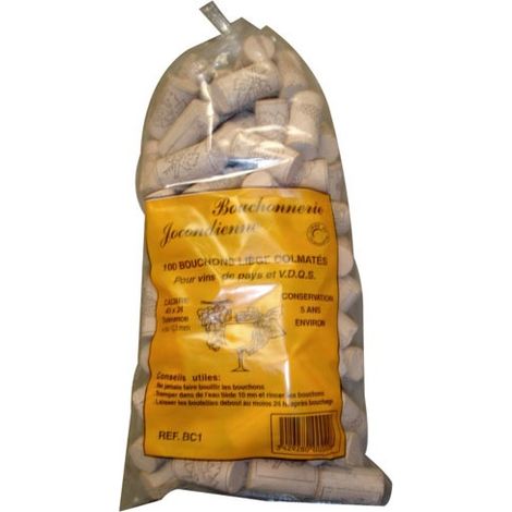 BOUCHONNERIE JOCONDI - Bouchon cylin.45x24colmat.sac100