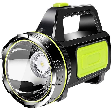 Lampe Torche LED Ultra Puissante, 10000 Lumens Lampe de Poche Rechargeable, Lampe Torche Tactique Militaire Puissante, IPX6 Étanche, 7 Modes D'éclairage pour Camping Randonnée,et Urgences (1/5)