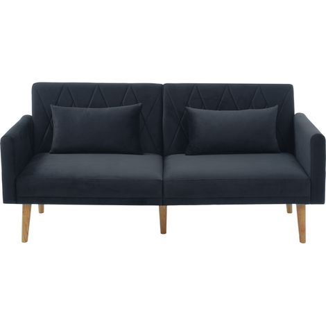 Kleines Sofa, Zweisitzer-Sofa, Schlafsofa, Schlafsofa mit Schlaffunktion, Schlafsofa aus Samtstoff, geeignet für Wohnzimmer, Schlafzimmer, Heimkino, Gästezimmer. (1/5)