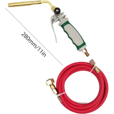 Poste à souder GPL portable détachable, torche de soudage manuelle résistante aux hautes températures avec tuyau en caoutchouc de 1,6 m, équipement de soudage, réchauds de cuisine portables (1/5)