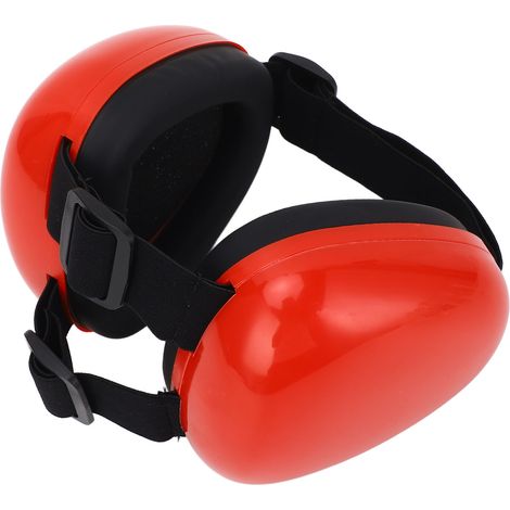 Cache-oreilles antibruit pour chien, casque audio confortable et ajustable avec fermeture rapide, protection auditive, taille L, rouge (1/5)