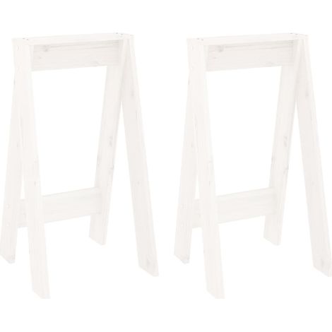 Sgabello da cucina dal design semplice 40 x 40 x 75 cm in legno di pino bianco DEC026405