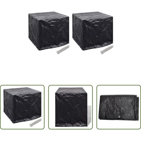 Wassertankdeckel - Wassertank-Abdeckungen 2 Stk. 8 Ösen 116x100x120 cm (1/5)
