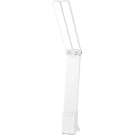 Lampe de Bureau Double Tte LED Portable avec Grande clairage Lampe de Lecture pour Enfants Blanc (1/4)