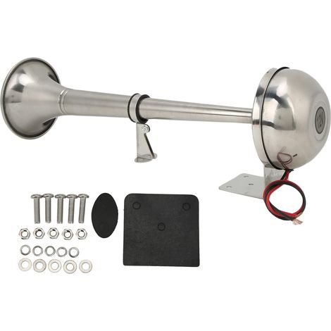 Marinehorn, Edelstahl, 12 V, leistungsstark, universell, Boot, Yacht (1/5)