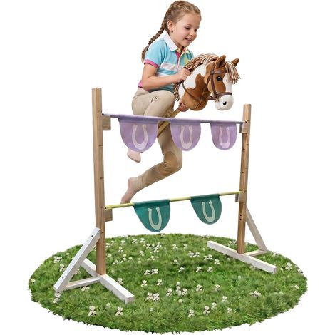 Adjustable hobby horse hurdle with wooden poles 229384431 (1/5)