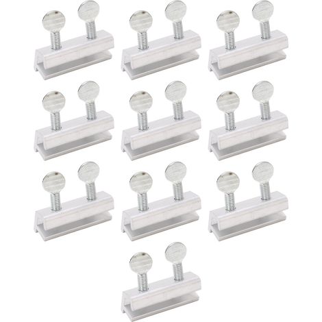Kit de verrouillage de fenêtre coulissante, 10 pièces, Vertical et Horizontal réglable pour la sécurité (1/5)
