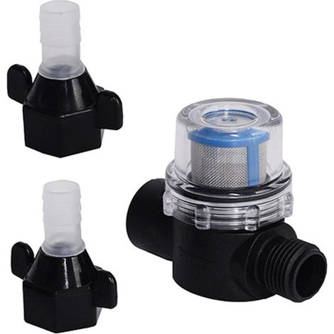 Filtre Pompe Eau Préfiltre Entrée Transparent pour Caravane et Camping Car Anti Saleté Filetage Femelle Facile à Nettoyer filtre eau (1/5)