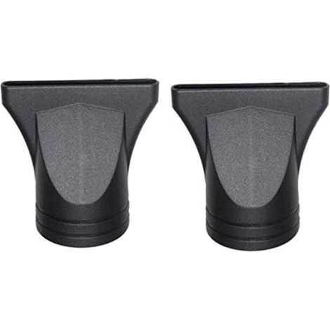 Lot de 2 diffuseurs de sèche-cheveux professionnels en plastique noir, embout large de rechange pour sèche-cheveux, outil de coiffage pour salon de coiffure.