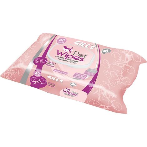 Lingettes humides XL, parfum de talc, 40 pièces (30x20cm)  Gill’s 06953 (1/2)