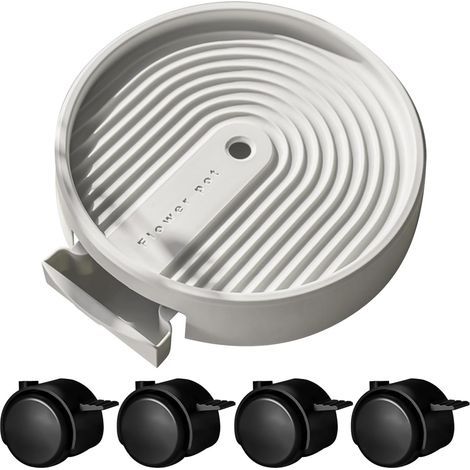 Plateau Roulant pour Plateau Mobile pour d'Extérieur avec Roues - Base Mobile Robuste avec Système de Drainage pour Intérieur Extérieur Maison Appartement (1/5)