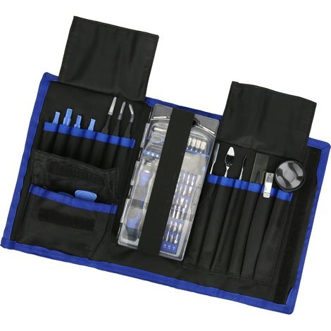 Kit d'outils de réparation et d'entretien multifonctionnel 75 en 1 avec tournevis pour téléphones et tablettes. (1/5)