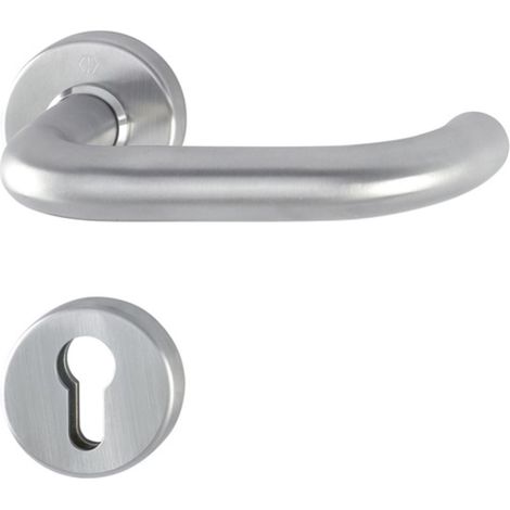 HOPPE Rosettenhalbgarnitur Paris E138Z/42/42S VA F69 4-KT.8mm f.Kombischutz - 3332019 (1/3)