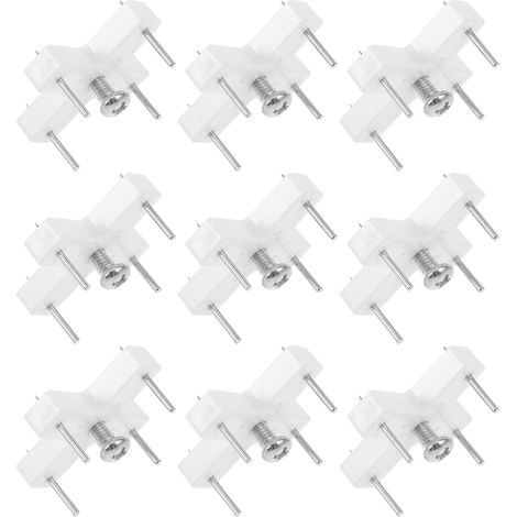 Lot de 10 Crochets Muraux Invisibles 6 Mm Gabarit de Perçage, Fixation sans Trace pour Murs en Plâtre et Béton, Supports pour Cadres Photo et Objets Décoratifs, Installation