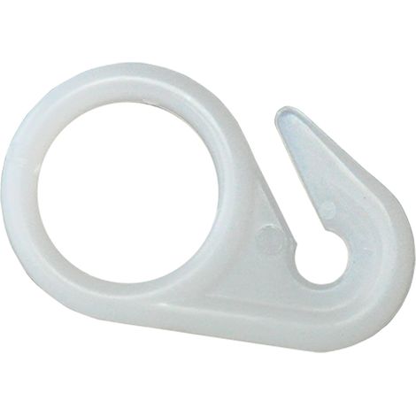 ANELLO NYLON PER TENDA DOCCIA mm 47 - pz. 10  - Blister Koncreto