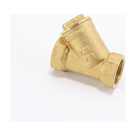 Connecteur de vanne de filtre à crépine en laiton de type Y à filetage femelle de 3/4 pouce, filtre de pompe à crépine en laiton de type Y-ARCAN (1/4)