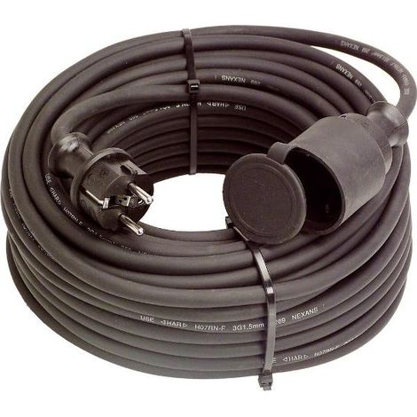 AS Schwabe 60371 Alimentazione Prolunga Nero 10.00 m H07RN-F 3G 1,5 mm²