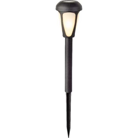 Solarer LED-Palettoscheinwerfer schwarz Ø7 × H24 cm warmweiß