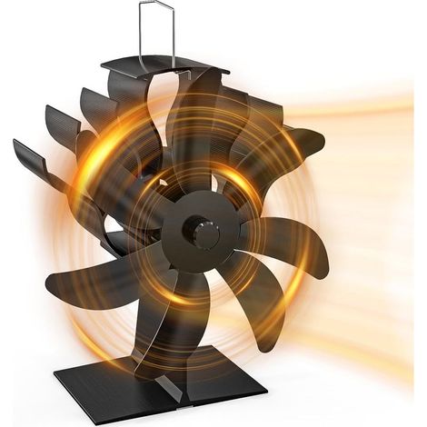 Ventilateur Poêle À Bois - 7 Pales - Fonctionnement Par Chaleur - Protection Surchauffe - 80 À 350 °C - 1 Pièce (1/5)