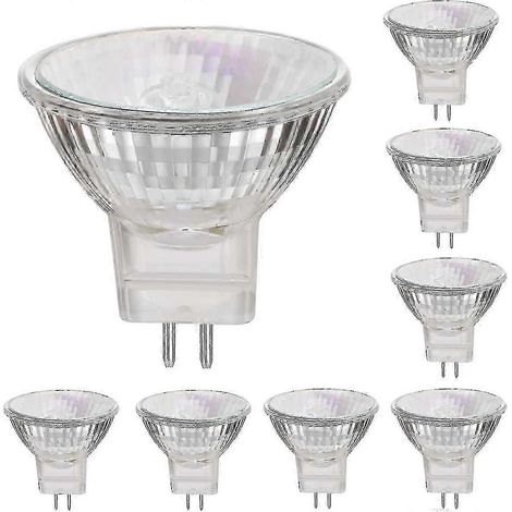 Ampoule halogène GU5.3, culot spot, 12 V, 35 W, lumière blanc chaud, dimmable, lot de 8 (1/5)
