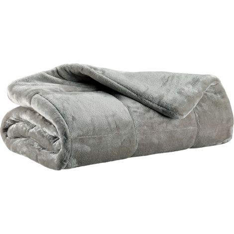 VIVARAISE - Jeté de lit Vivaraise Betender - 225 x 260 cm - Polyester Perle (1/4)