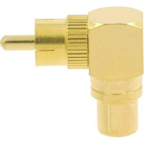 Adaptateur Rca Mâle Vers Femelle Angle Droit 90 Degrés - Pour Connexion Audio Vidéo - Lot De 3 (1/5)