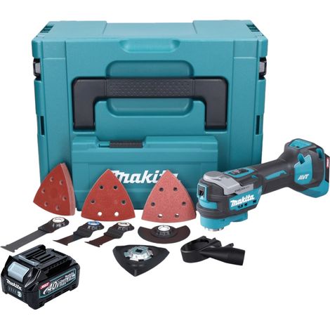 Makita TM 001 GD103 Akku Multifunktionswerkzeug 40 V max. Starlock Max Brushless + 1x Akku 2,5 Ah + 37 tlg. Zubehörset + Makpac - ohne Ladegerät (1/5)