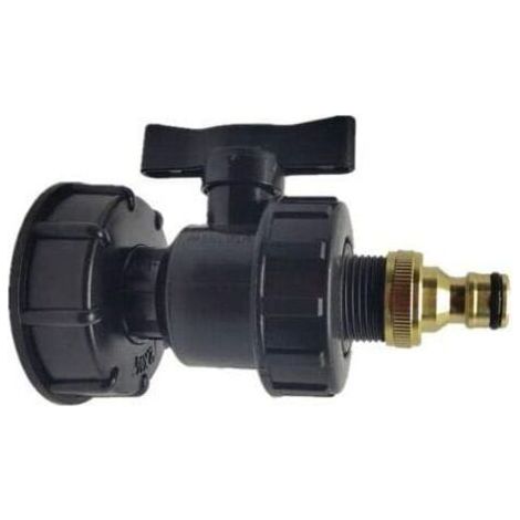 IBC-Adapter, S60X6 IBC-Tank-Armaturen – Wasseranschluss-Kits mit Widerhaken-Schlauchauslass