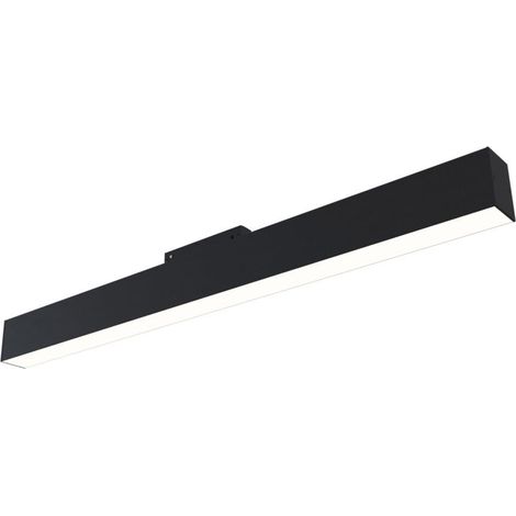 Lampada Per Binario Moderno Alluminio Nero Luce Naturale 20W (1/2)