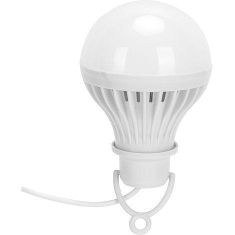 Lampe LED USB portable à économie d'énergie, ampoule LED d'urgence pour le camping en extérieur, 5 V, 7 W (1/5)