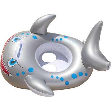 Tiburón inflable swim seat - inflable swim ring lindo animal salvavidas animal seat ring (1/5)