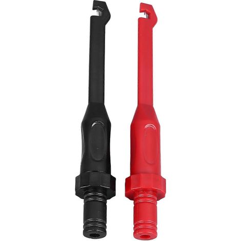 Stück Prüfhakenklemmen, Bananenstecker, 4 mm Messspitzen, Multimeterzubehör, Schwarz/Rot für Mess- und Prüfzwecke