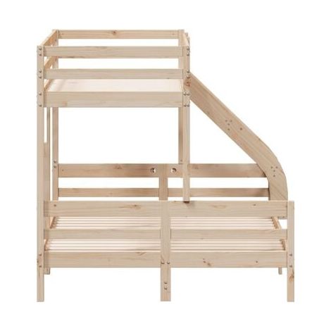 Lit superposé sans matelas 80 × 200/140 × 200 cm en matériau solide, pour chambre, confort quotidien, assemblage rapide (1/5)