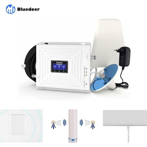 4G/3G/GSM-Tri-Band-Verstärker, Mobilfunknetzverstärker, Bänder 1/3/8, kompatibel mit allen Betreibern (Bouygues, Free, Orange, SFR), Repeater für mehrere Geräte (Heim/Büro) (1/4)