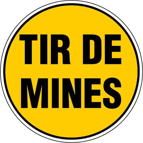 Panneau Tir de mines - Rigide Ø300mm - 4060651