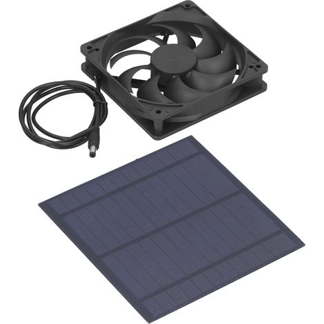 Panneau Solaire 5W avec Ventilateur pour Serre, Maison pour Animaux et Chenil - Refroidissement Écologique